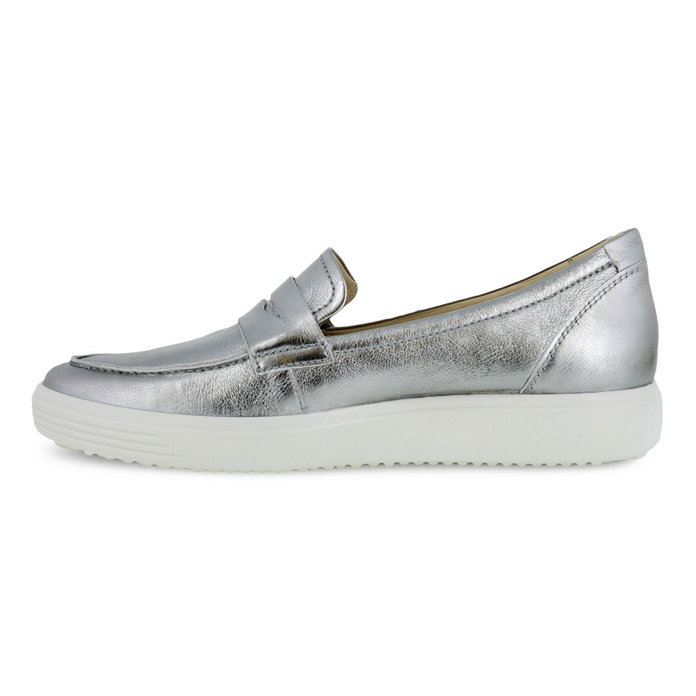 Loafers Mujer - ECCO Soft 7 - Plateados - FUG216508